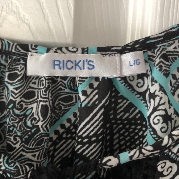 Sheer print tie up tank - Picture 3 of 3